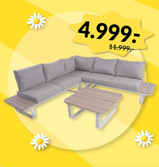 GILLELEJE SOFASÆT - SOMMERUDSALG